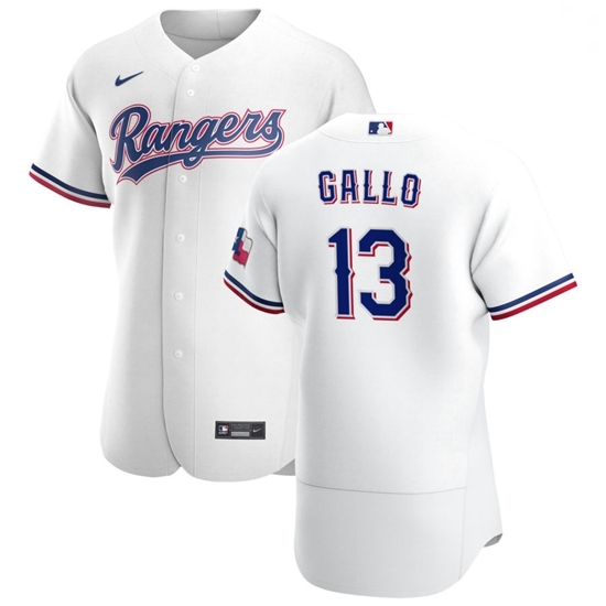 Texas Rangers 13 Joey Gallo Men Nike White Home 2020 Authentic Player MLB Jersey Texas Rangers 13 Joey Gallo Men Nike White Home 2020 Authentic Player MLB Jersey