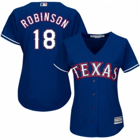 Womens Majestic Texas Rangers 18 Drew Robinson Authentic Royal Blue Alternate 2 Cool Base MLB Jersey Womens Majestic Texas Rangers 18 Drew Robinson Authentic Royal Blue Alternate 2 Cool Base MLB Jersey