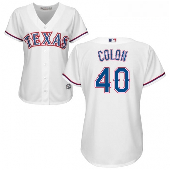Womens Majestic Texas Rangers 40 Bartolo Colon Replica White Home Cool Base MLB Jersey Womens Majestic Texas Rangers 40 Bartolo Colon Replica White Home Cool Base MLB Jersey