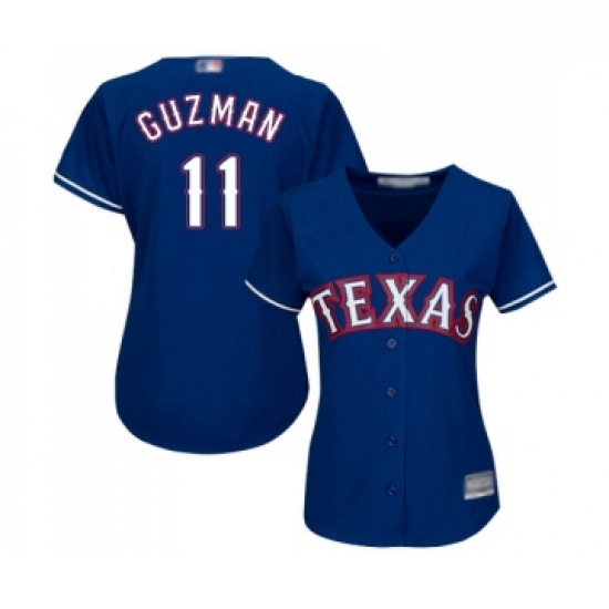 Womens Texas Rangers 11 Ronald Guzman Replica Royal Blue Alternate 2 Cool Base Baseball Jersey Womens Texas Rangers 11 Ronald Guzman Replica Royal Blue Alternate 2 Cool Base Baseball Jersey