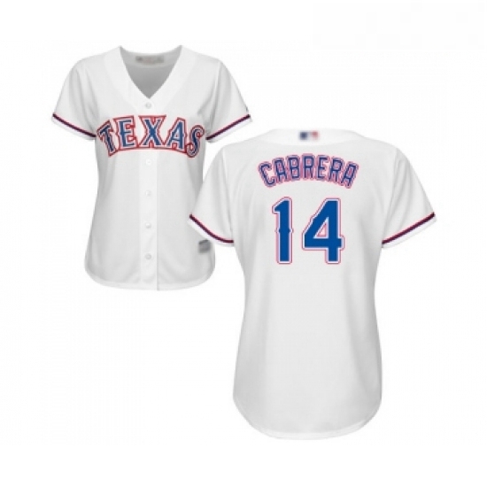 Womens Texas Rangers 14 Asdrubal Cabrera Replica White Home Cool Base Baseball Jersey Womens Texas Rangers 14 Asdrubal Cabrera Replica White Home Cool Base Baseball Jersey