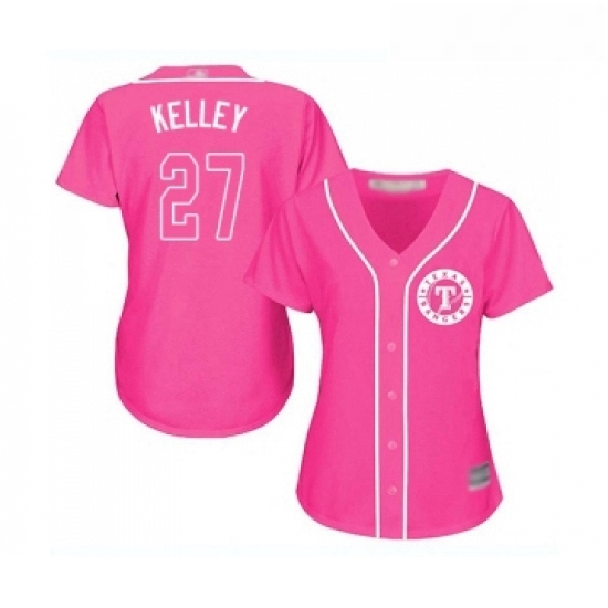 Womens Texas Rangers 27 Shawn Kelley Replica Pink Fashion Cool Base Baseball Jersey Womens Texas Rangers 27 Shawn Kelley Replica Pink Fashion Cool Base Baseball Jersey