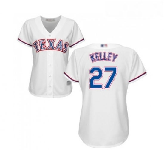 Womens Texas Rangers 27 Shawn Kelley Replica White Home Cool Base Baseball Jersey Womens Texas Rangers 27 Shawn Kelley Replica White Home Cool Base Baseball Jersey