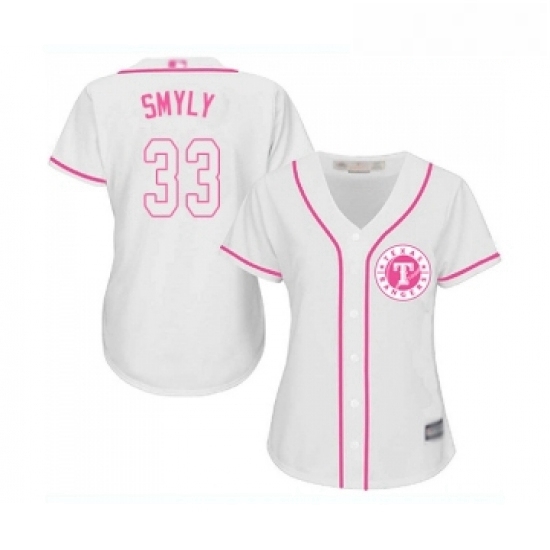 Womens Texas Rangers 33 Drew Smyly Replica White Fashion Cool Base Baseball Jersey Womens Texas Rangers 33 Drew Smyly Replica White Fashion Cool Base Baseball Jersey