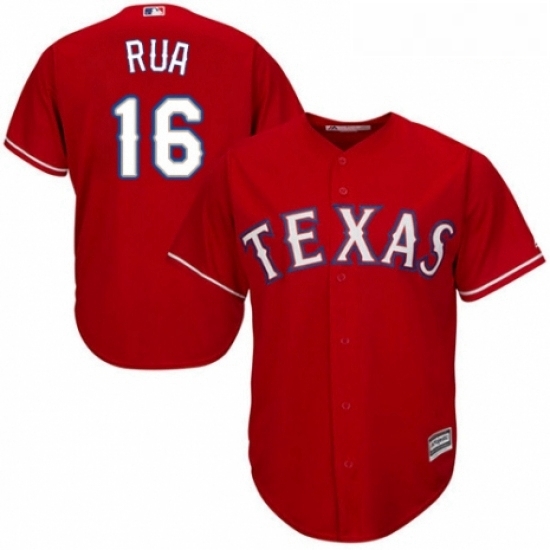 Youth Majestic Texas Rangers 16 Ryan Rua Authentic Red Alternate Cool Base MLB Jersey Youth Majestic Texas Rangers 16 Ryan Rua Authentic Red Alternate Cool Base MLB Jersey