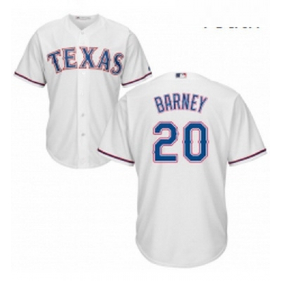 Youth Majestic Texas Rangers 20 Darwin Barney Authentic White Home Cool Base MLB Jersey Youth Majestic Texas Rangers 20 Darwin Barney Authentic White Home Cool Base MLB Jersey