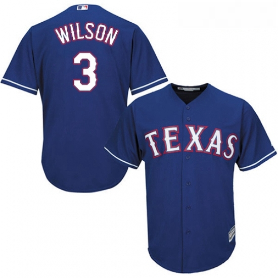 Youth Majestic Texas Rangers 3 Russell Wilson Replica Royal Blue Alternate 2 Cool Base MLB Jersey Youth Majestic Texas Rangers 3 Russell Wilson Replica Royal Blue Alternate 2 Cool Base MLB Jersey