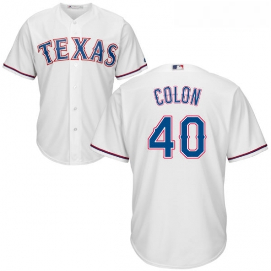 Youth Majestic Texas Rangers 40 Bartolo Colon Replica White Home Cool Base MLB Jersey Youth Majestic Texas Rangers 40 Bartolo Colon Replica White Home Cool Base MLB Jersey