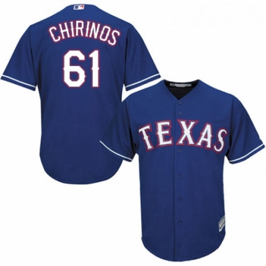 Youth Majestic Texas Rangers 61 Robinson Chirinos Authentic Royal Blue Alternate 2 Cool Base MLB Jersey Youth Majestic Texas Rangers 61 Robinson Chirinos Authentic Royal Blue Alternate 2 Cool Base MLB Jersey