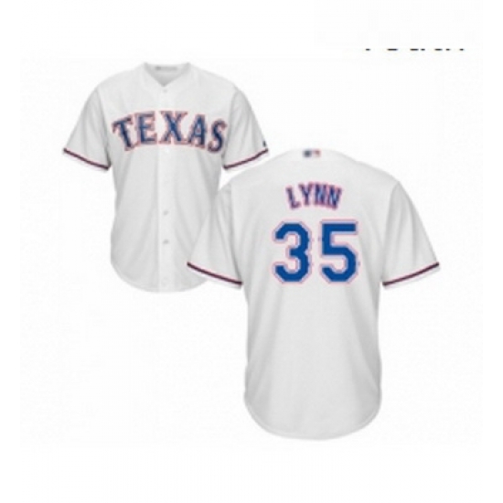 Youth Texas Rangers 35 Lance Lynn Replica White Home Cool Base Baseball Jersey Youth Texas Rangers 35 Lance Lynn Replica White Home Cool Base Baseball Jersey