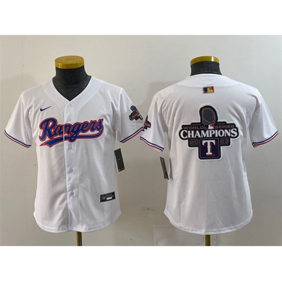 Youth Texas Rangers Team Big Logo White Gold Stitched Baseball Jersey 1 Youth Texas Rangers Team Big Logo White Gold Stitched Baseball Jersey 1