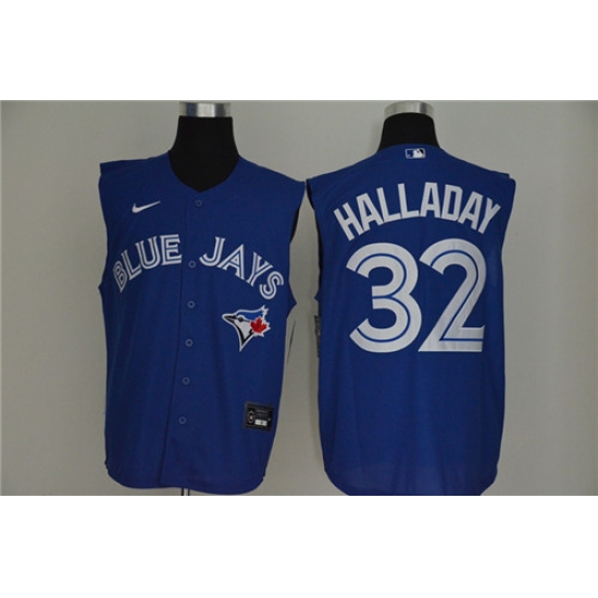 Blue Jays 32 Roy Halladay Royal Nike Cool Base Sleeveless Jersey Blue Jays 32 Roy Halladay Royal Nike Cool Base Sleeveless Jersey