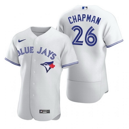 Men Toronto Blue Jays 26 Matt Chapman White Flex Base Stitched Baseball jersey Men Toronto Blue Jays 26 Matt Chapman White Flex Base Stitched Baseball jersey