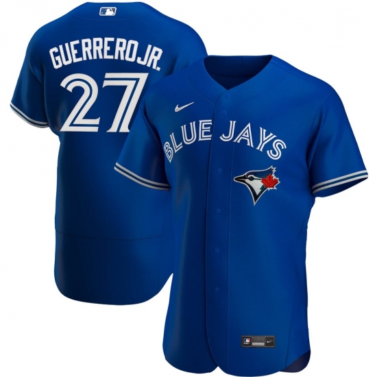 Men Toronto Blue Jays 27 Vladimir Guerrero Jr Men Nike Royal Alternate 2020 Flex Base Player MLB Jersey Men Toronto Blue Jays 27 Vladimir Guerrero Jr Men Nike Royal Alternate 2020 Flex Base Player MLB Jersey