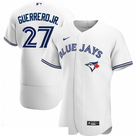 Men Toronto Blue Jays 27 Vladimir Guerrero Jr Men Nike White Home 2020 Flex Base Player MLB Jersey Men Toronto Blue Jays 27 Vladimir Guerrero Jr Men Nike White Home 2020 Flex Base Player MLB Jersey