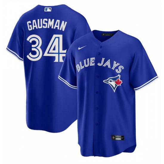 Men Toronto Blue Jays 34 Kevin Gausman Royal Cool Base Stitched Jersey Men Toronto Blue Jays 34 Kevin Gausman Royal Cool Base Stitched Jersey