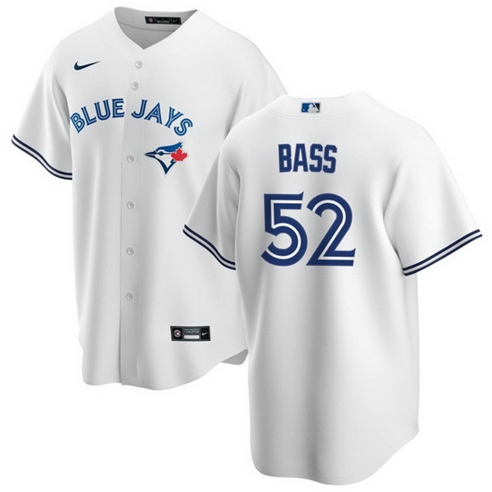Men Toronto Blue Jays 52 Anthony Bass White Cool Base Stitched Jersey Men Toronto Blue Jays 52 Anthony Bass White Cool Base Stitched Jersey