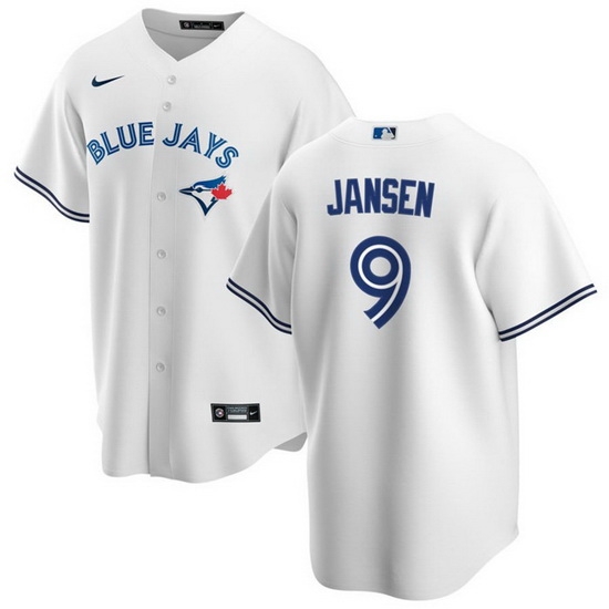Men Toronto Blue Jays 9 Danny Jansen White Cool Base Stitched Jersey Men Toronto Blue Jays 9 Danny Jansen White Cool Base Stitched Jersey