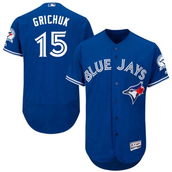 Mens Majestic Toronto Blue Jays 15 Randal Grichuk Royal Blue Alternate Flex Base Authentic Collection MLB Jersey Mens Majestic Toronto Blue Jays 15 Randal Grichuk Royal Blue Alternate Flex Base Authentic Collection MLB Jersey