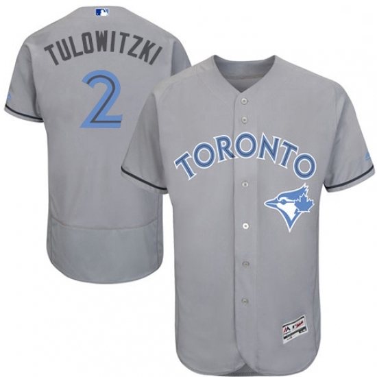 Mens Majestic Toronto Blue Jays 2 Troy Tulowitzki Authentic Gray 2016 Fathers Day Fashion Flex Base Jersey Mens Majestic Toronto Blue Jays 2 Troy Tulowitzki Authentic Gray 2016 Fathers Day Fashion Flex Base Jersey