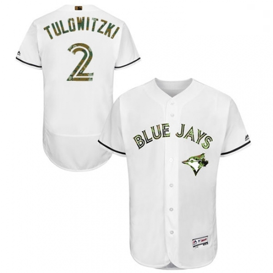 Mens Majestic Toronto Blue Jays 2 Troy Tulowitzki Authentic White 2016 Memorial Day Fashion Flex Base Jerseys Mens Majestic Toronto Blue Jays 2 Troy Tulowitzki Authentic White 2016 Memorial Day Fashion Flex Base Jerseys