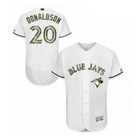 Mens Majestic Toronto Blue Jays 20 Josh Donaldson Authentic White 2016 Memorial Day Fashion Flex Base Jerseys Mens Majestic Toronto Blue Jays 20 Josh Donaldson Authentic White 2016 Memorial Day Fashion Flex Base Jerseys