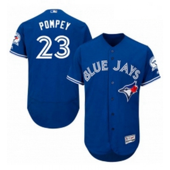 Mens Majestic Toronto Blue Jays 23 Dalton Pompey Blue Alternate Flex Base Authentic Collection MLB Jersey Mens Majestic Toronto Blue Jays 23 Dalton Pompey Blue Alternate Flex Base Authentic Collection MLB Jersey