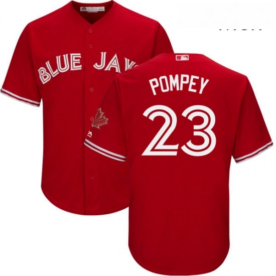 Mens Majestic Toronto Blue Jays 23 Dalton Pompey Replica Scarlet Alternate Cool Base MLB Jersey Mens Majestic Toronto Blue Jays 23 Dalton Pompey Replica Scarlet Alternate Cool Base MLB Jersey