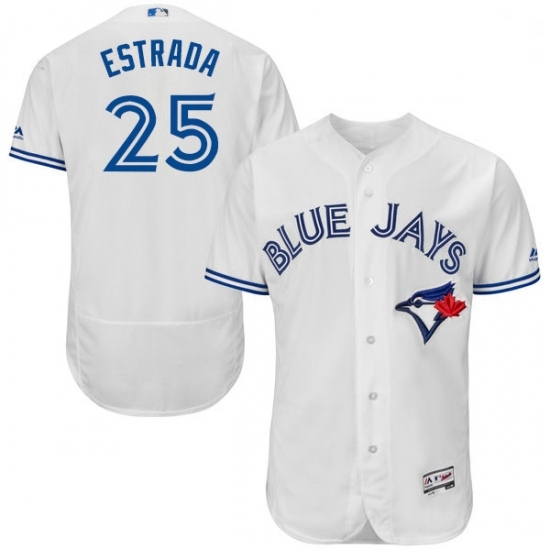 Mens Majestic Toronto Blue Jays 25 Marco Estrada White Home Flex Base Authentic Collection MLB Jersey Mens Majestic Toronto Blue Jays 25 Marco Estrada White Home Flex Base Authentic Collection MLB Jersey