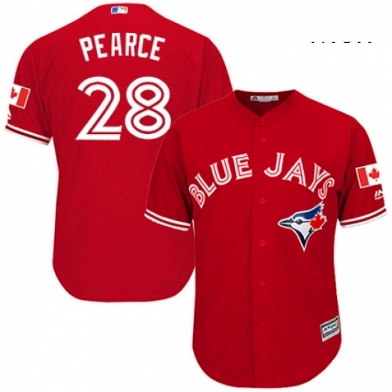 Mens Majestic Toronto Blue Jays 28 Steve Pearce Replica Scarlet Alternate Cool Base MLB Jersey Mens Majestic Toronto Blue Jays 28 Steve Pearce Replica Scarlet Alternate Cool Base MLB Jersey