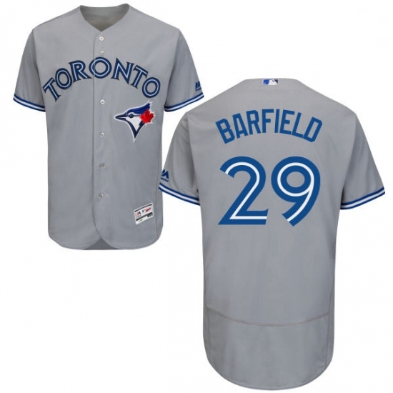 Mens Majestic Toronto Blue Jays 29 Jesse Barfield Grey Flexbase Authentic Collection MLB Jersey Mens Majestic Toronto Blue Jays 29 Jesse Barfield Grey Flexbase Authentic Collection MLB Jersey