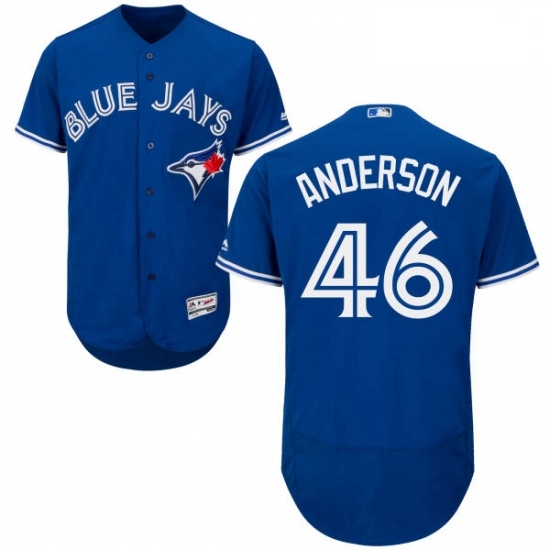 Mens Majestic Toronto Blue Jays 46 Brett Anderson Royal Blue Flexbase Authentic Collection MLB Jersey Mens Majestic Toronto Blue Jays 46 Brett Anderson Royal Blue Flexbase Authentic Collection MLB Jersey