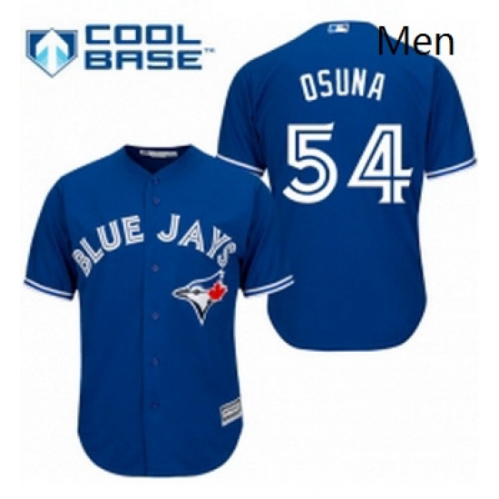 Mens Majestic Toronto Blue Jays 54 Roberto Osuna Replica Blue Alternate MLB Jersey Mens Majestic Toronto Blue Jays 54 Roberto Osuna Replica Blue Alternate MLB Jersey