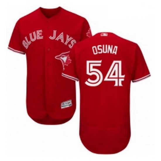 Mens Majestic Toronto Blue Jays 54 Roberto Osuna Scarlet Flexbase Authentic Collection Alternate MLB Jersey Mens Majestic Toronto Blue Jays 54 Roberto Osuna Scarlet Flexbase Authentic Collection Alternate MLB Jersey