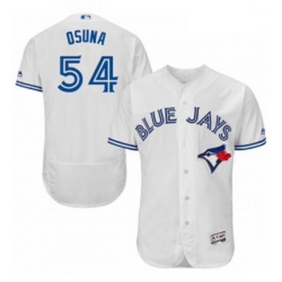 Mens Majestic Toronto Blue Jays 54 Roberto Osuna White Home Flex Base Authentic Collection MLB Jersey Mens Majestic Toronto Blue Jays 54 Roberto Osuna White Home Flex Base Authentic Collection MLB Jersey