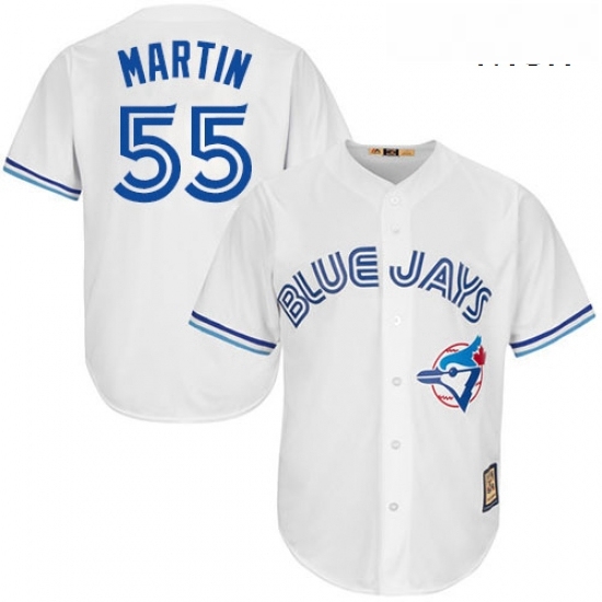Mens Majestic Toronto Blue Jays 55 Russell Martin Replica White Cooperstown MLB Jersey Mens Majestic Toronto Blue Jays 55 Russell Martin Replica White Cooperstown MLB Jersey