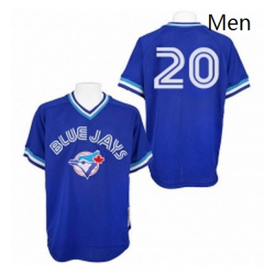 Mens Mitchell and Ness Toronto Blue Jays 20 Josh Donaldson Authentic Blue Throwback MLB Jersey Mens Mitchell and Ness Toronto Blue Jays 20 Josh Donaldson Authentic Blue Throwback MLB Jersey