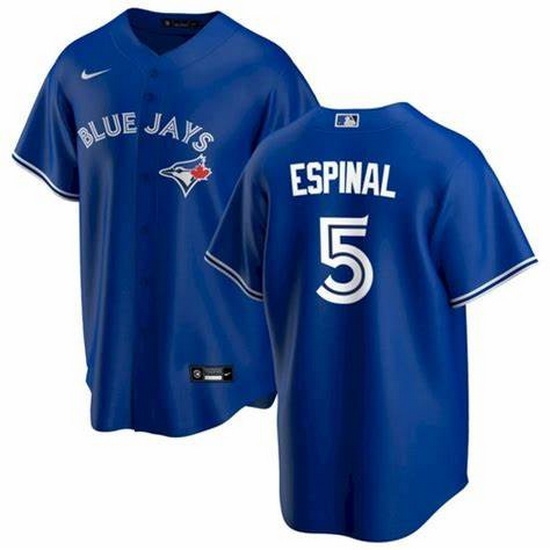 Men's Nike Toronto Blue Jays #5 Santiago Espinal Royal Alternate Jersey Men's Nike Toronto Blue Jays #5 Santiago Espinal Royal Alternate Jersey