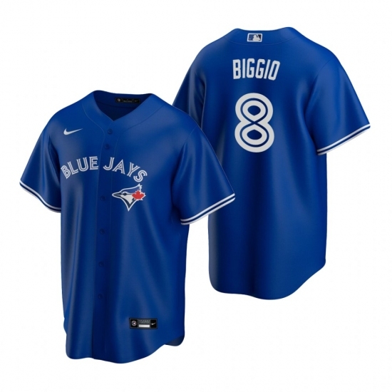 Men's Nike Toronto Blue Jays #8 Cavan Biggio Royal Alternate Stitched Baseball Jersey Men's Nike Toronto Blue Jays #8 Cavan Biggio Royal Alternate Stitched Baseball Jersey