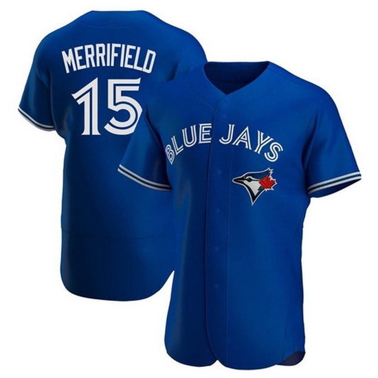Men's Toronto Blue Jays #15 Whit Merrifield Royal Flex Base Stitched Baseball Jersey Men's Toronto Blue Jays #15 Whit Merrifield Royal Flex Base Stitched Baseball Jersey