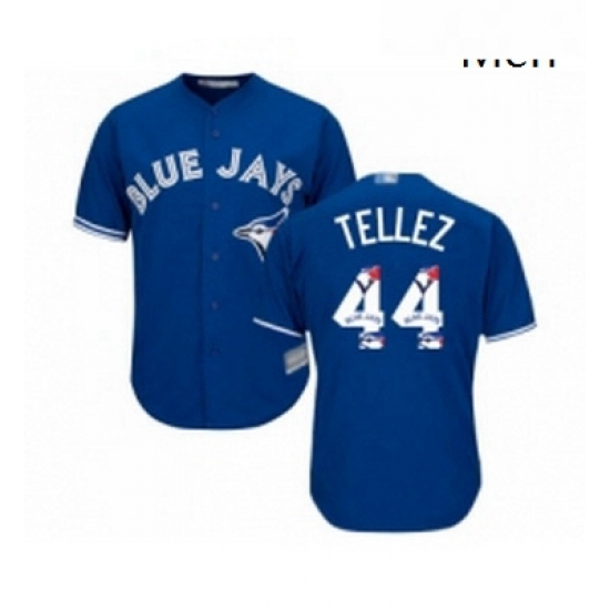Mens Toronto Blue Jays 44 Rowdy Tellez Authentic Blue Team Logo Fashion Baseball Jersey Mens Toronto Blue Jays 44 Rowdy Tellez Authentic Blue Team Logo Fashion Baseball Jersey