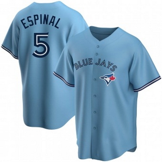 Men's Toronto Blue Jays #5 Santiago Espinal Blue Alternate Jersey Men's Toronto Blue Jays #5 Santiago Espinal Blue Alternate Jersey