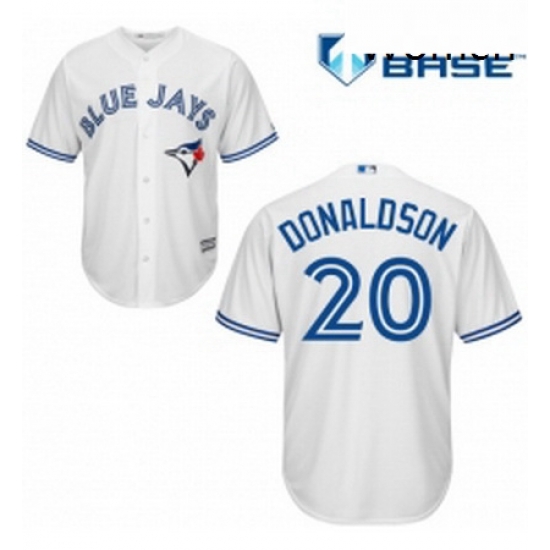 Womens Majestic Toronto Blue Jays 20 Josh Donaldson Replica White MLB Jersey Womens Majestic Toronto Blue Jays 20 Josh Donaldson Replica White MLB Jersey