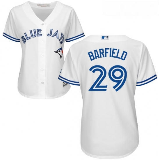 Womens Majestic Toronto Blue Jays 29 Jesse Barfield Authentic White Home MLB Jersey Womens Majestic Toronto Blue Jays 29 Jesse Barfield Authentic White Home MLB Jersey
