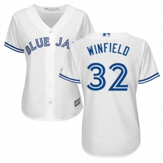 Womens Majestic Toronto Blue Jays 32 Dave Winfield Authentic White Home MLB Jersey Womens Majestic Toronto Blue Jays 32 Dave Winfield Authentic White Home MLB Jersey