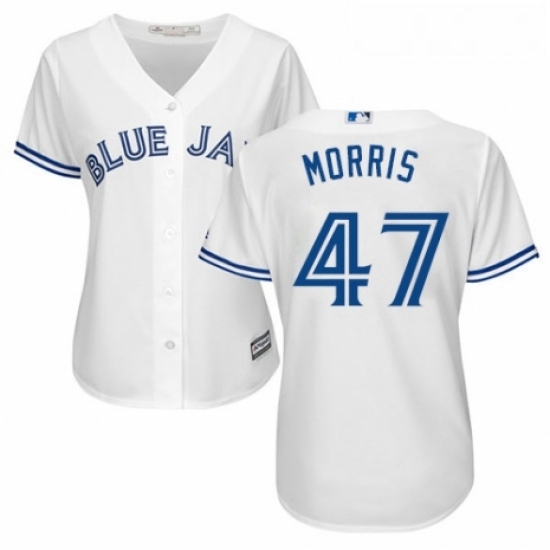Womens Majestic Toronto Blue Jays 47 Jack Morris Replica White Home MLB Jersey Womens Majestic Toronto Blue Jays 47 Jack Morris Replica White Home MLB Jersey