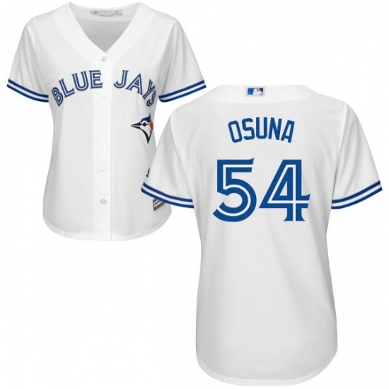 Womens Majestic Toronto Blue Jays 54 Roberto Osuna Authentic White Home MLB Jersey Womens Majestic Toronto Blue Jays 54 Roberto Osuna Authentic White Home MLB Jersey