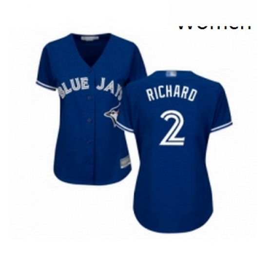 Womens Toronto Blue Jays 2 Clayton Richard Replica Blue Alternate Baseball Jersey Womens Toronto Blue Jays 2 Clayton Richard Replica Blue Alternate Baseball Jersey