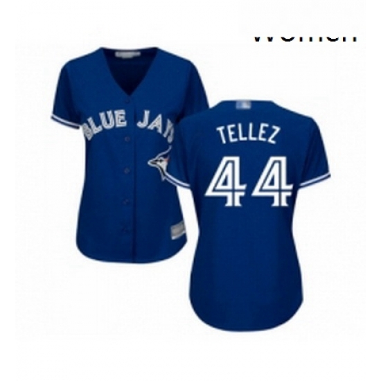 Womens Toronto Blue Jays 44 Rowdy Tellez Replica Blue Alternate Baseball Jersey Womens Toronto Blue Jays 44 Rowdy Tellez Replica Blue Alternate Baseball Jersey