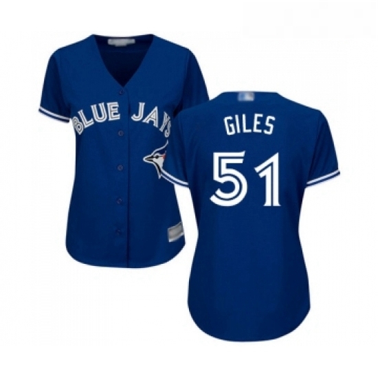 Womens Toronto Blue Jays 51 Ken Giles Replica Blue Alternate Baseball Jersey Womens Toronto Blue Jays 51 Ken Giles Replica Blue Alternate Baseball Jersey